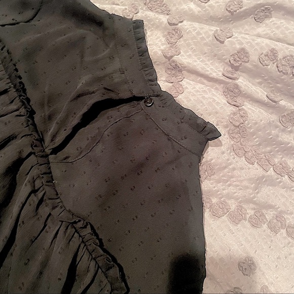 Choker sheer polka dot blouse - Picture 4 of 5